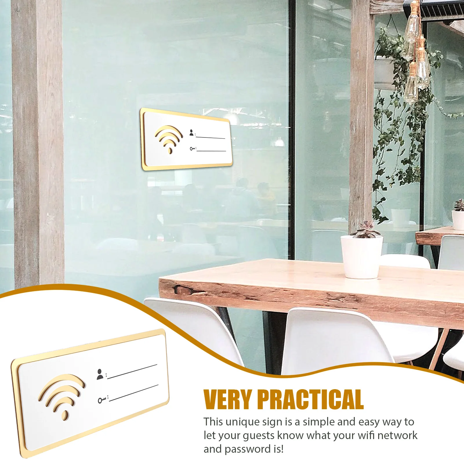 

Logo Logo Logo Wooden Decorationsations Boards Password Wall Plaque Acrylic Wireless Network Hotel Guest Board
