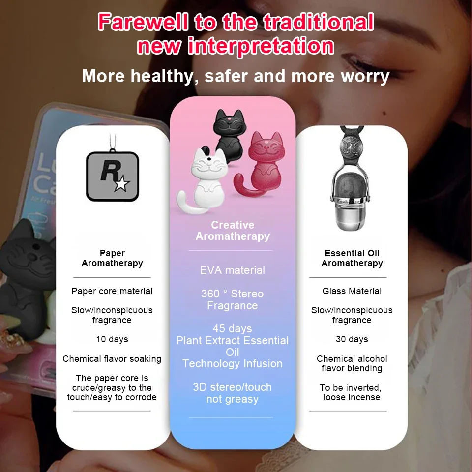 Cat-Shaped Aromatherapy Air Vent Chemical-Free