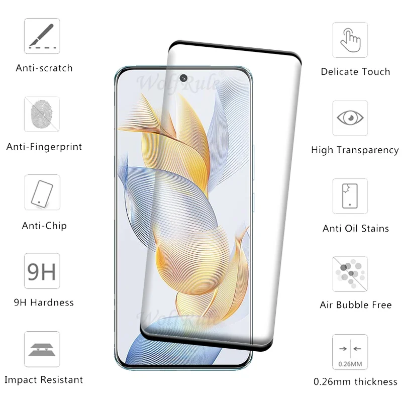 Premium Tempered Glass Screen Protector - 9H Full Cover Curved Shield
