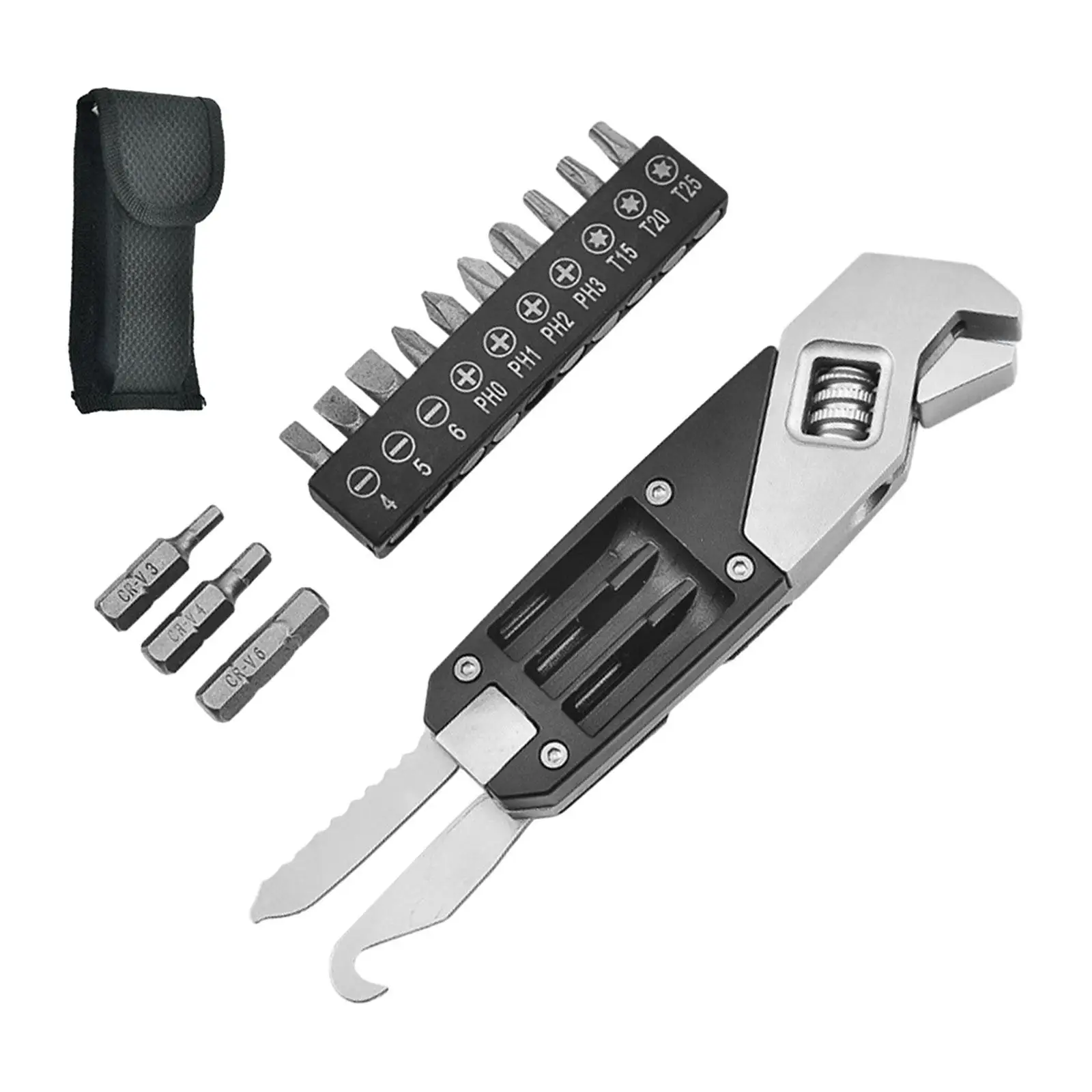 

Регулируемый гаечный ключ с сумкой для хранения