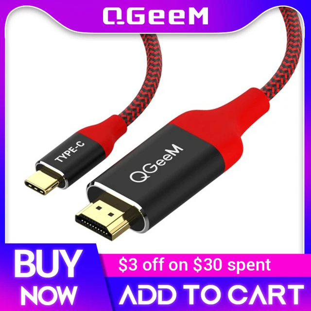 Cable HDMI USB tipo C a HDMI 4K 60Hz para TV Thunderbolt 3, convertidor para  MacBook Pro Air, iPad, Samsung Galaxy XPS, adaptador HDMI - AliExpress