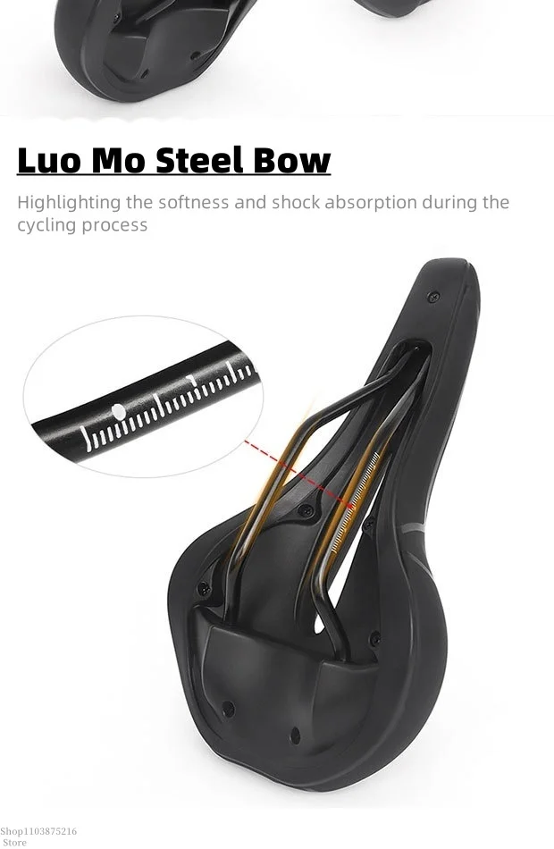 Description Picture 5 of itemNew model mountain bike seat -universal road bike saddle -comfortable, waterproof, dustproof, hollow and breathable bicycle seat