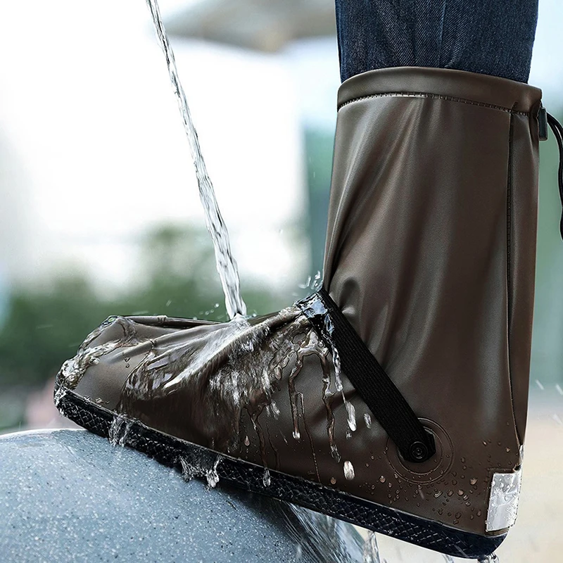 Couvre-chaussures Imperméables FENGCHUAN – Blanc, PVC Antidérapant, Pour Pluie, Neige, Randonnée