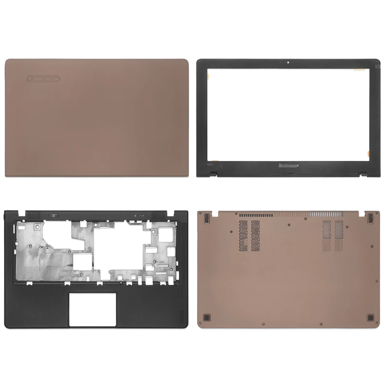 

Новинка, задняя крышка для ноутбука Lenovo Ideapad U260/Передняя панель/Упор для рук, верхняя крышка/нижняя базовая крышка, коричневая