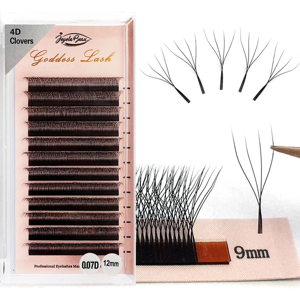 Goddess 4D W Shape Lashes W Eyelash Extensions Natural Soft Individual Lashes Handmade Premade Volume Fans Cilios W