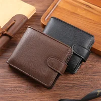 Men's Wallet Hasp Leather Wallet Multiple Card Slots Credit Card Holder Coin Purse Vintage Wallet Fashion Business Male Wallets 1