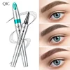 QIC Four-Claw Sketch Eyebrow Pencil Black Brown Gray Liquid Eye Brow Pencil Waterproof Long Lasting 3d Microblading Eyebrow Pen 5
