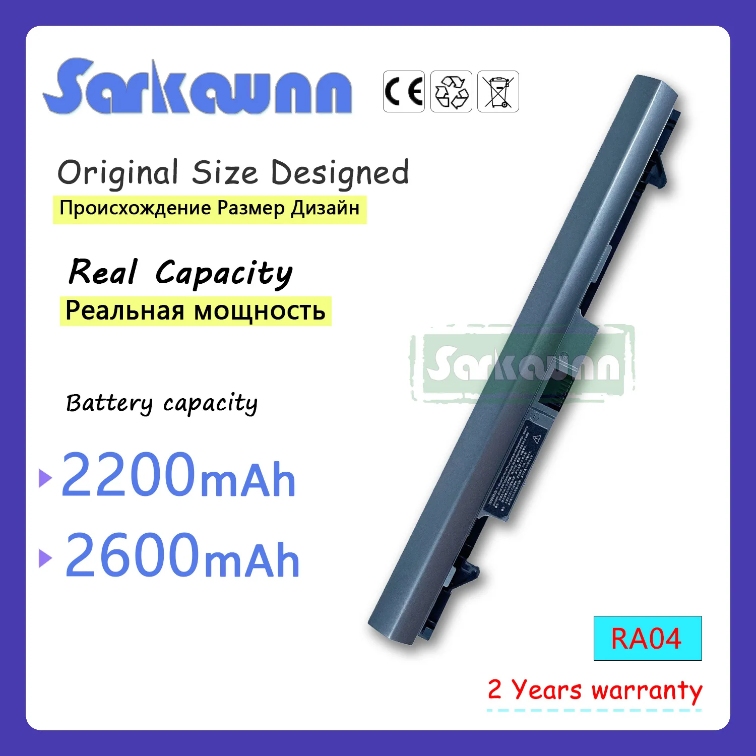 Sarkawnn Batteria Per Laptop Ra04 A 4 Celle Per Hp Probook 430 Probook 430 G1 Probook 430 G2
