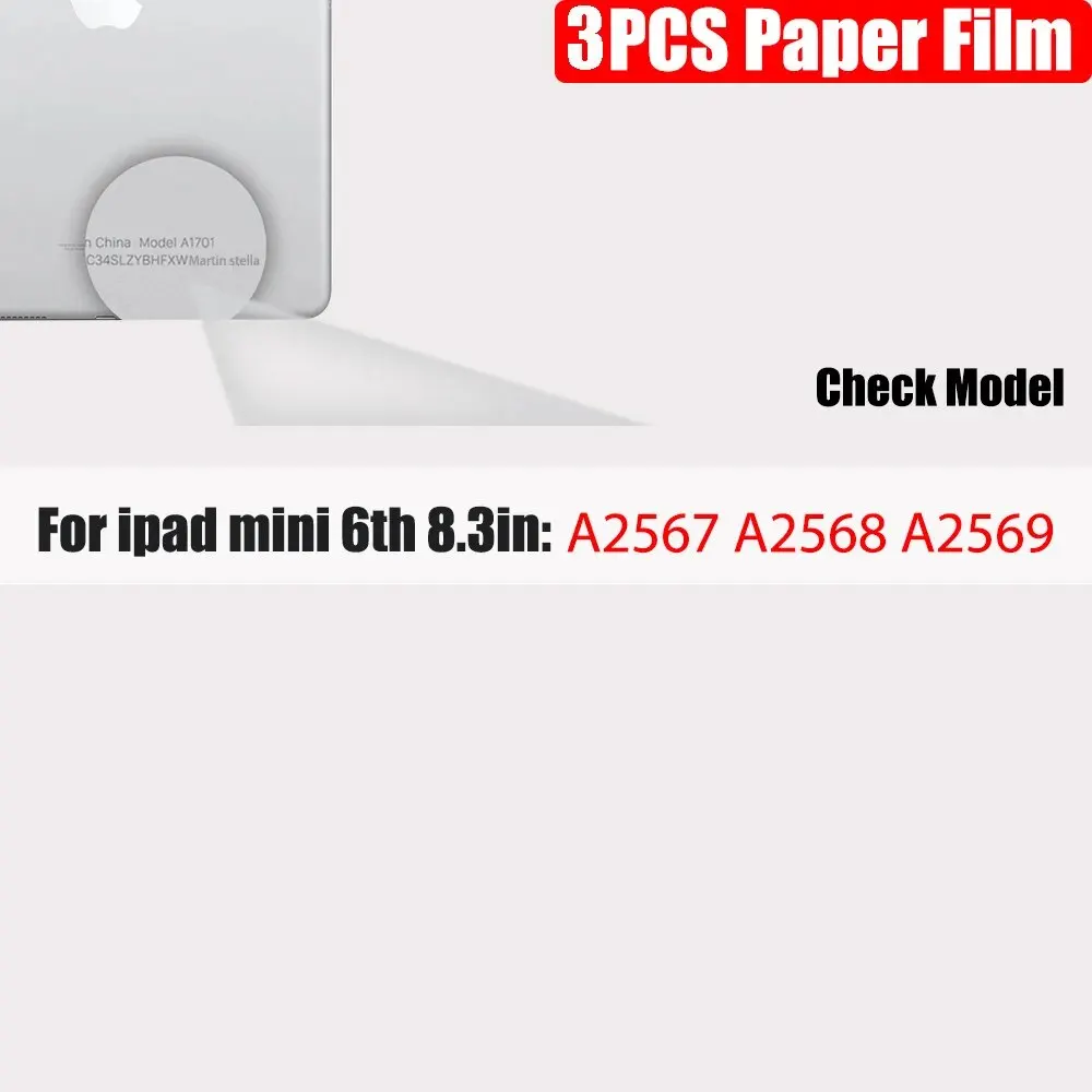 3-Pack Paper-Feel Screen Protector for Tablets - Matte Finish, Anti-Glare, No Glass