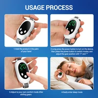 Microcurrent Sleep Aid Device EMS Sleep Aid Machine Sleep Instrument for Insomnia Stress Anxiety Relief Palm Pulse Massager 5