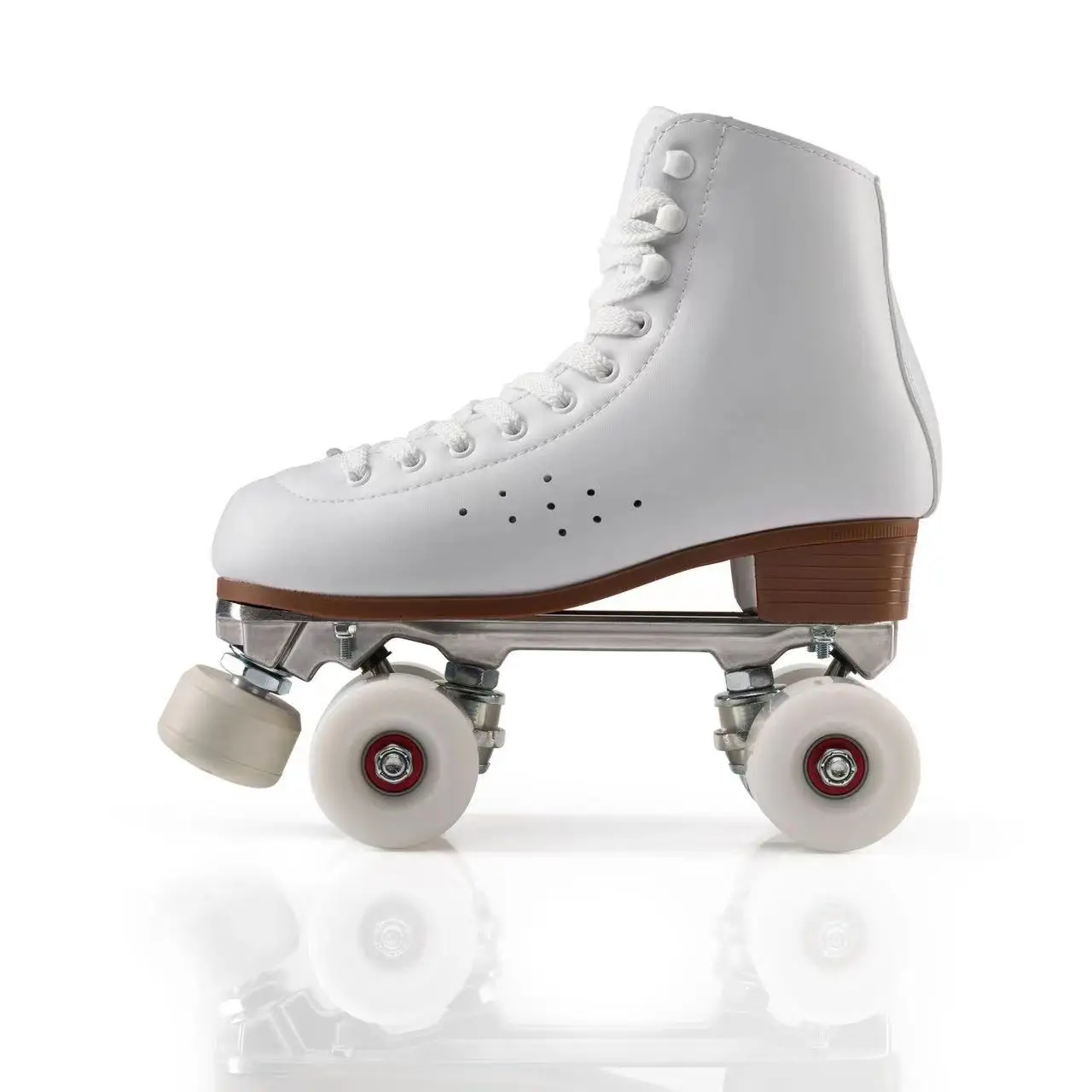 

Double Row Roller Skates Shoes Patines Aluminum Base Bracket Adjustable Large Brakes Quad Sneaker Skating Ice Rink Training