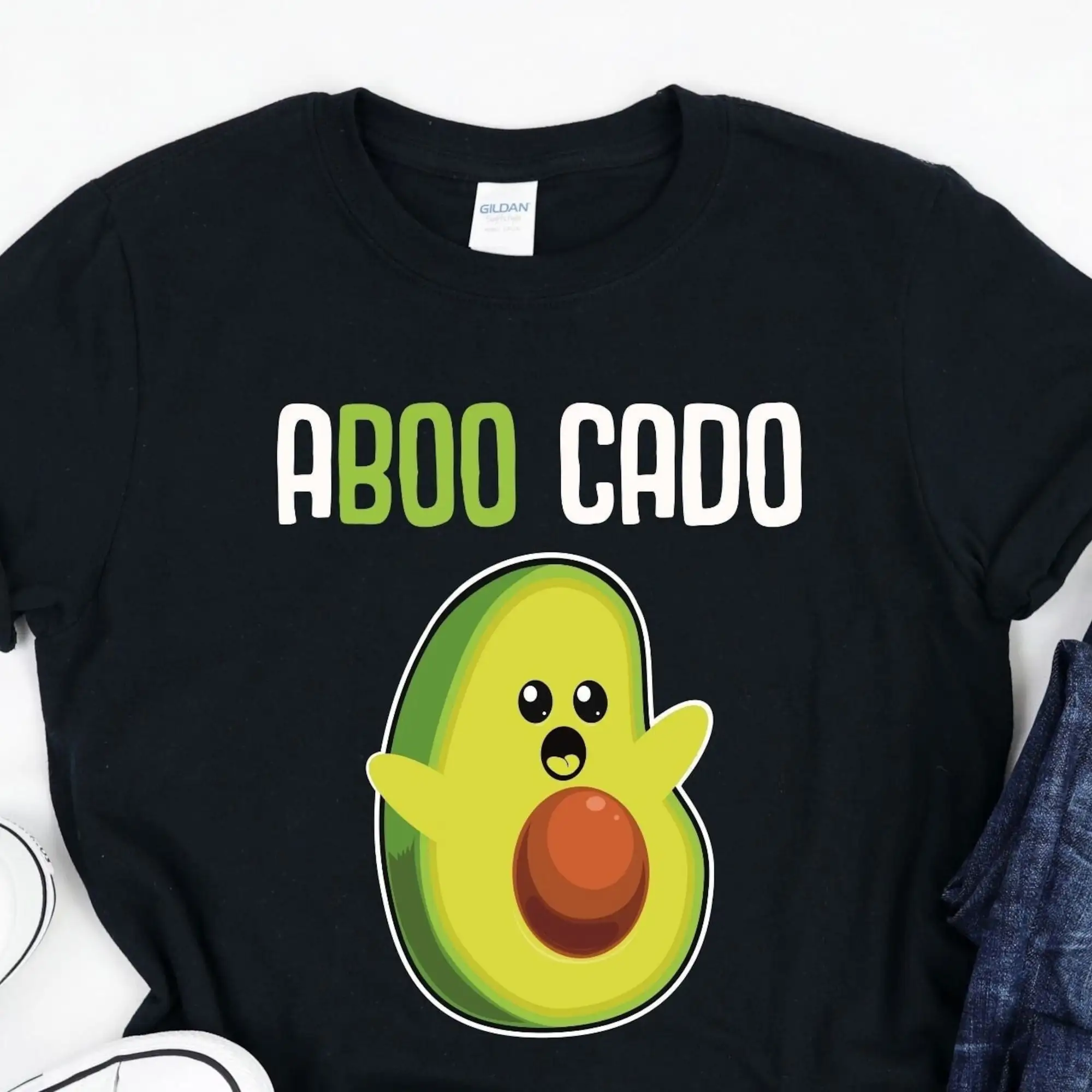 Aboo Cado Avocado Toast Divertente Spaventoso Verde Cibo Sano Foodie Gourmet Fantasma Tossico Cuoco Chef Scherzi Maglietta Sudore