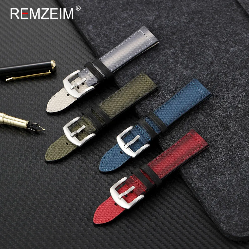 Unisex Durable Nylon Canvas Vintage Casual Watchband Bracelet