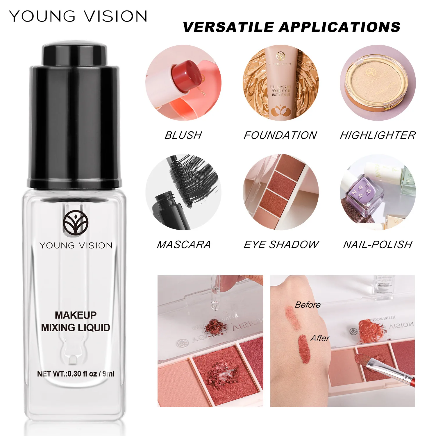 Makeup Blend essence eyeliner Cream powder powder blusher Nail Oil eye shadow Coloring Diluent 3