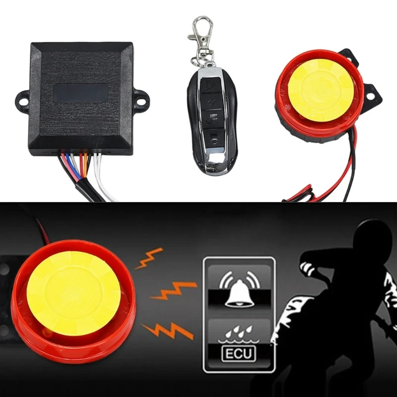 Efficient Motorcycle ATV Alarm System Remote Control Kills Switches set