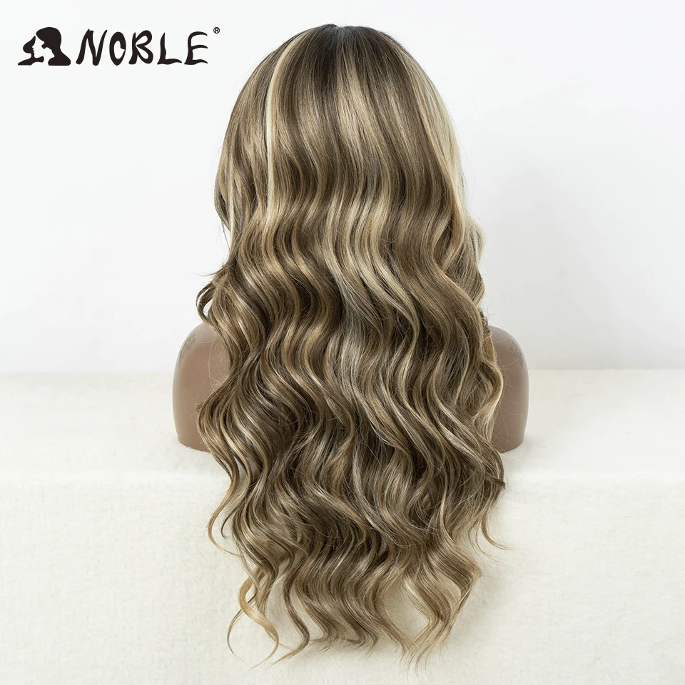 Noble Synthetic Lace Front Wig HD Transparent 13x7 Body Wave Wig Cosplay Wig Blonde Wigs For Women Lace Wig synthetic Lace Wig