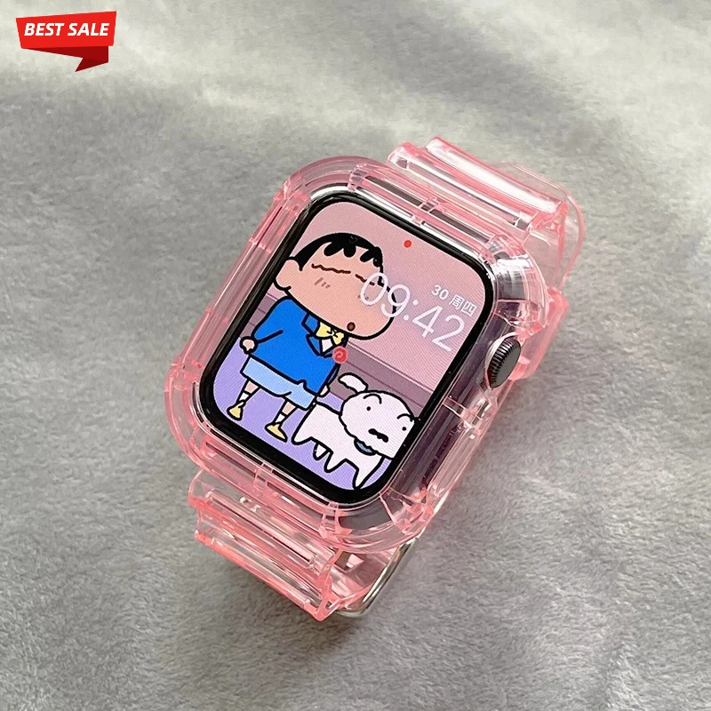 Clear Plastic Strap with Transparent Protective Case