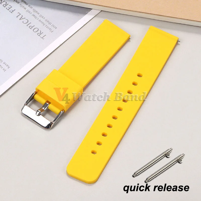 Versatile Quick Release Silicone Smart Watch Strap