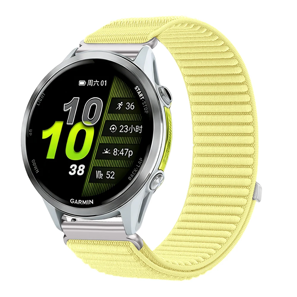 Nylon Loop Watch Strap Band – Adjustable Wristband Bracelet, 20mm/22mm Width