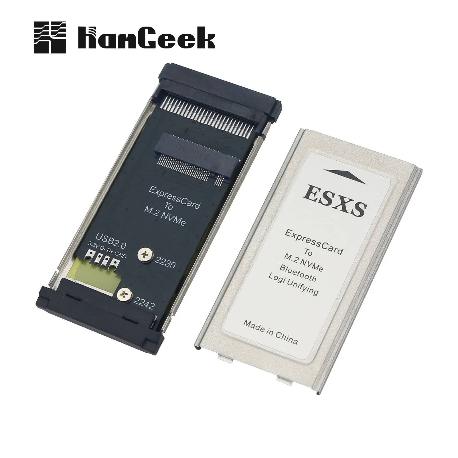 햄긱 PCIE 익스프레스카드 to M.2 NVMe SSD 어댑터 카드 2230 X201 X230 T40 노트북 확장 카드 USB2.0 DIY