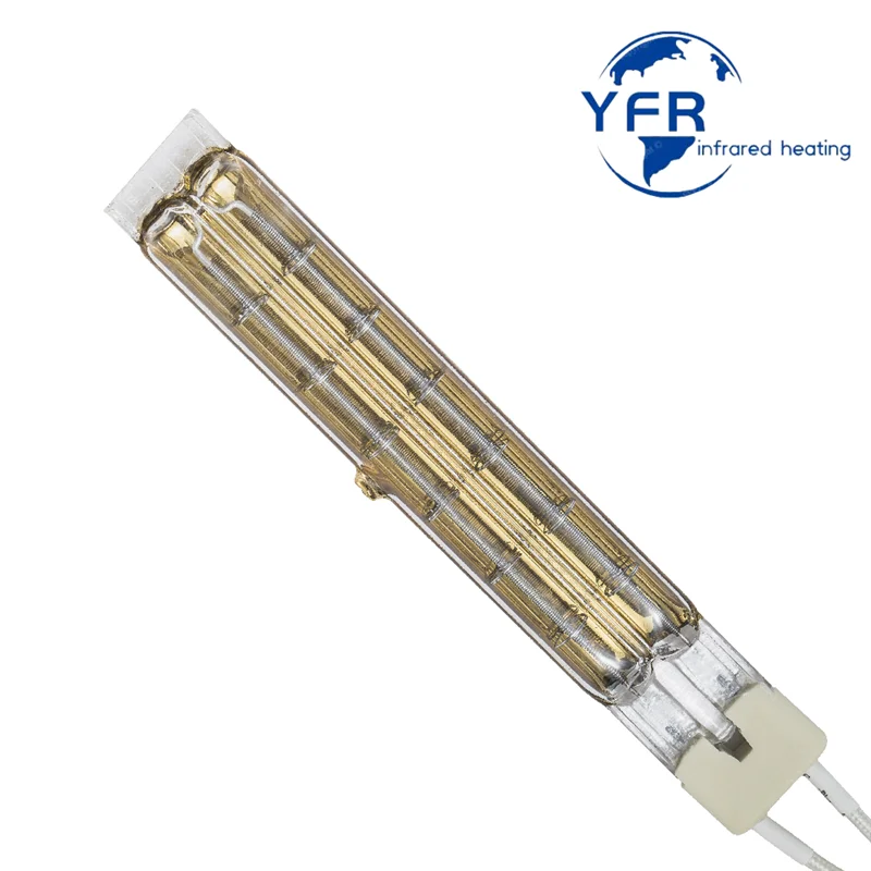 Twin tube Quartz Short Wave Element Tungsten Infrared Heating Infrared Heat Lamps