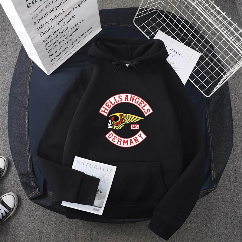 Men Summer Fashion hoodie Leisure German Motorcycle Club Nomads Hells Angels hoodie Pattern Large Comfortable Street Wear