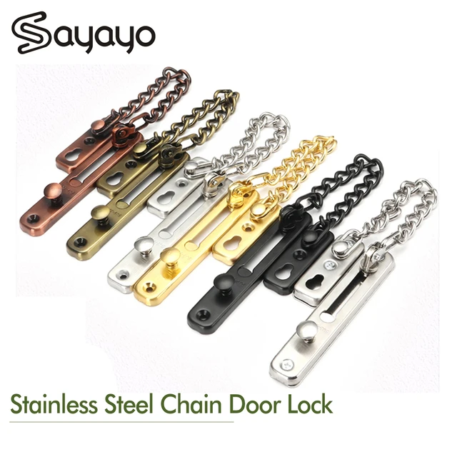 Sayayo Stainless Steel Sliding Door Lock Latch Rotate Bolt Gate Latch Door  Lock for Wooden Gates Garden Shed Locks - AliExpress