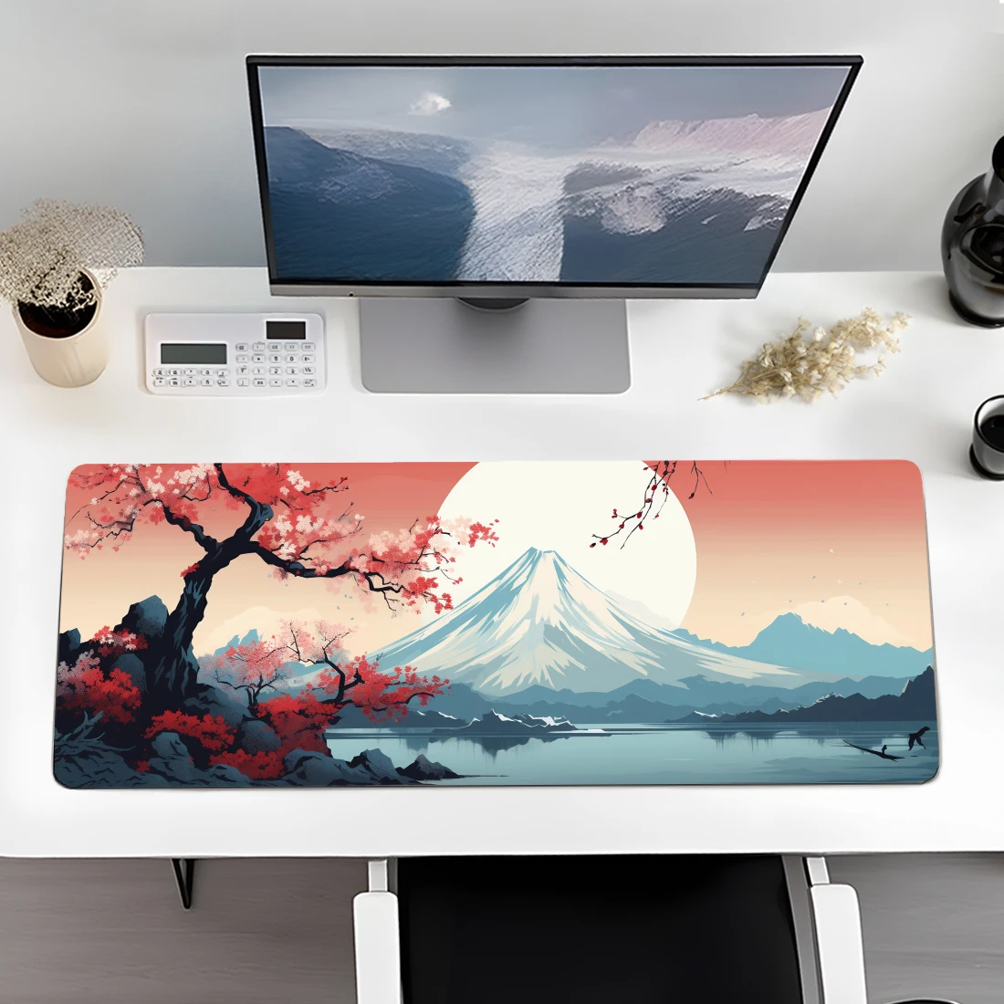 

80x30cm Chinese Style Series Mouse Pad Landscape Painting Pattern Computer Game Office Mouse Pad Rubber Table Pad New 2023