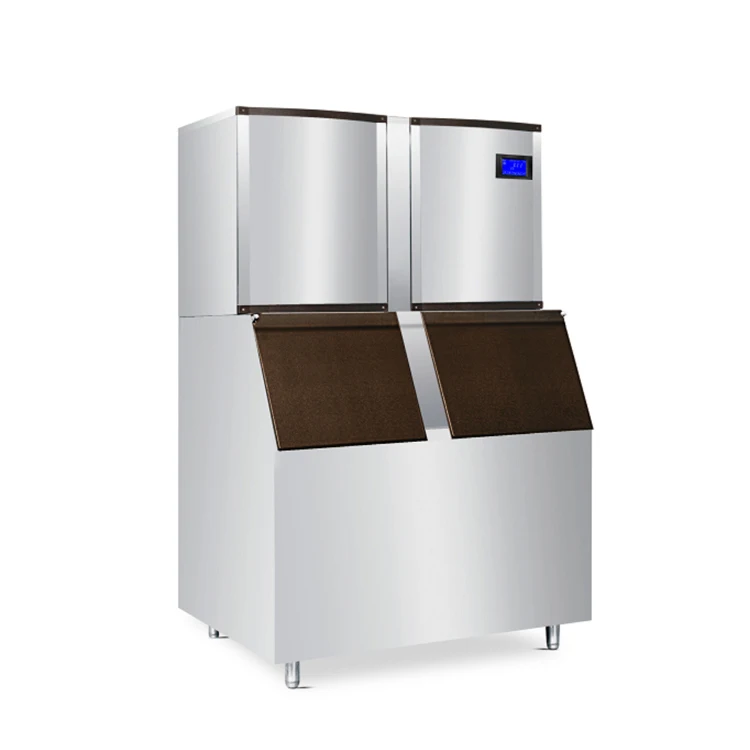 Heavy-Duty R404a Industrial Ice Maker Machine 220V Refrigeration Equipment With Compressor Produces Ice Cubes