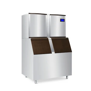 Heavy-Duty R404a Industrial Ice Maker Machine 220V Refrigeration Equipment With Compressor Produces Ice Cubes