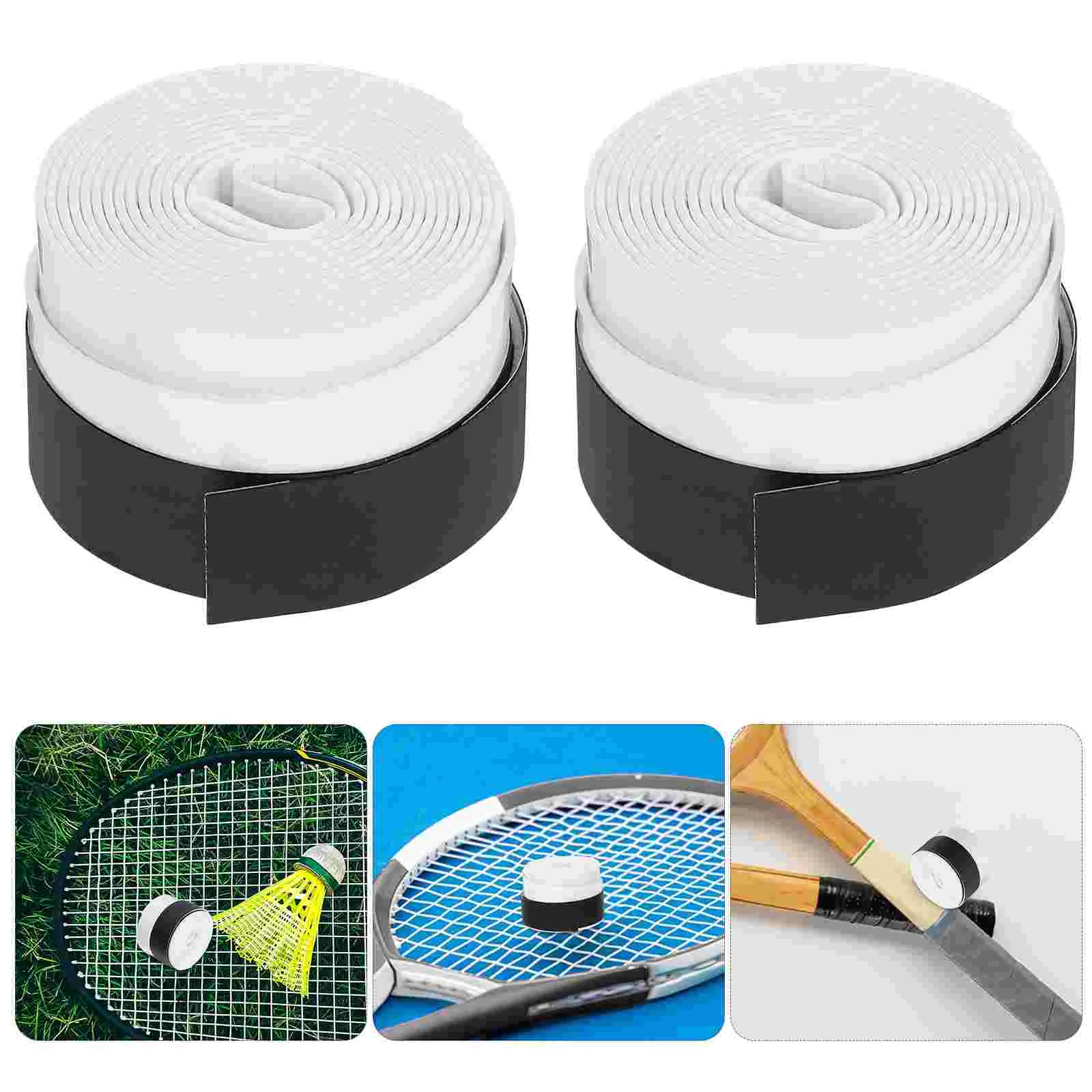 

White Racket Grip Anti Perforated Super Absorbent Tennis Squash Racket Badminton Overgrip Sweat Band