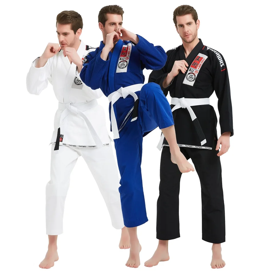 REX Sports BJJ Gi - Lightweight Brazilian Jiu Jitsu Kimono For Men & Women (White Belt, Grey)