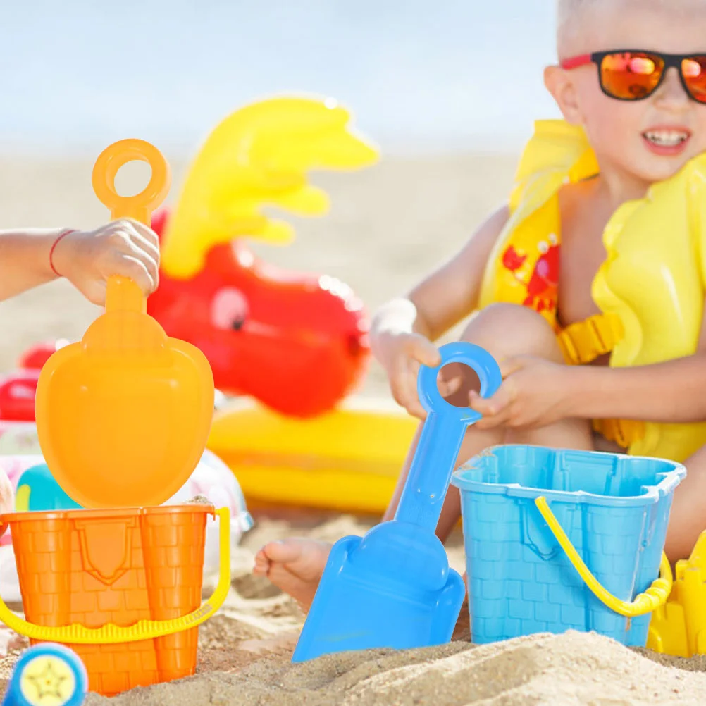 8 Pcs Kids Beach Spades Sand Toys Digging Shovels Sandbox Plastic Party Baby Infant 3