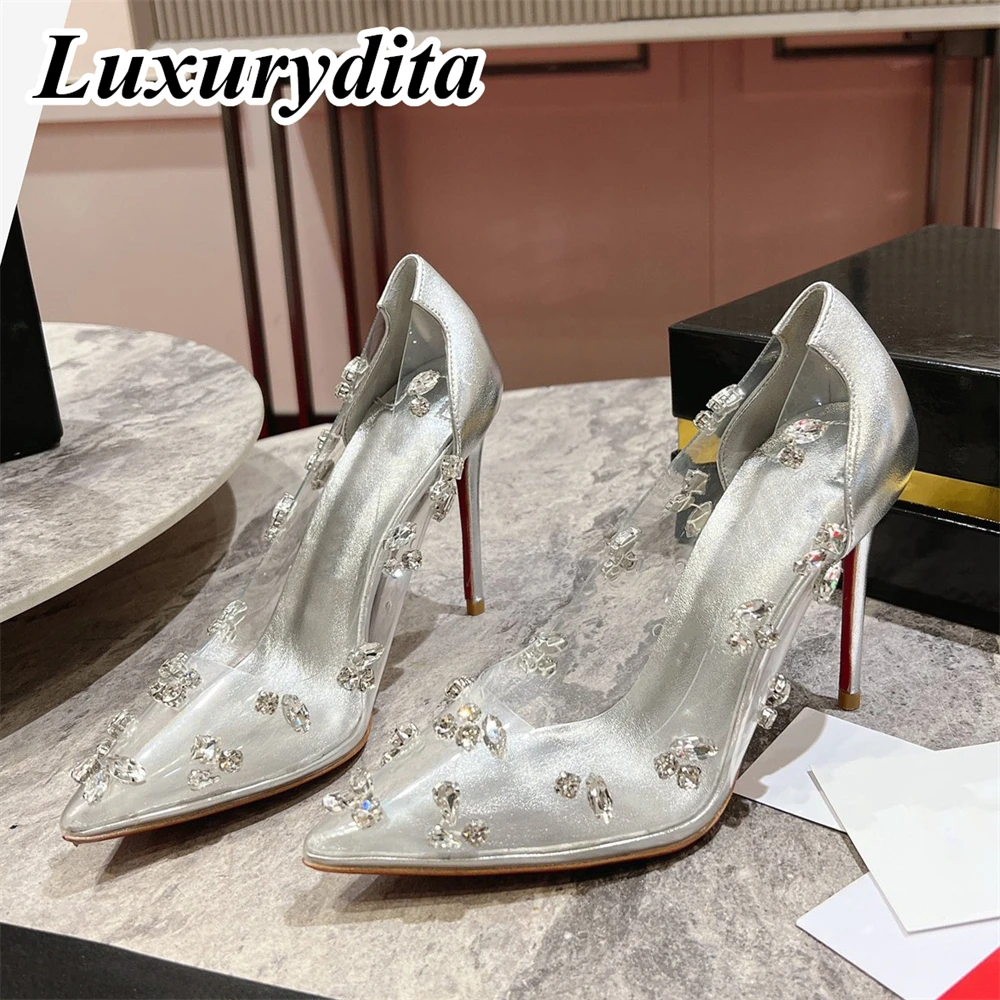 

Top Quality Women Sandal Luxury 10CM High Heels Designer Customize Red Heel Degraqueen Socialite Dinner Wedding shoes H1072