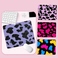 Cow Print 25x29cm Small Table Mat Student Mousepad Computer Keyboard Pad Games Pad Desk Mat for PC Gamer Mousemat 1