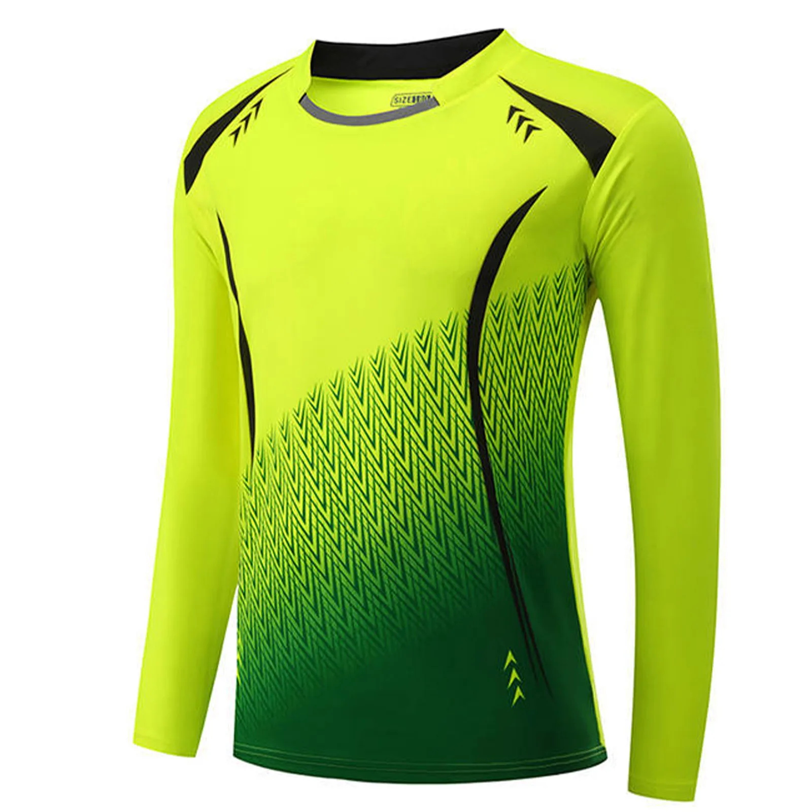Kids Boys Soccer Goalkeeper Uniform Long Sleeve Breathable Quick-Drying T-shirt Football Training Tops Goalie Shirt Sportswear