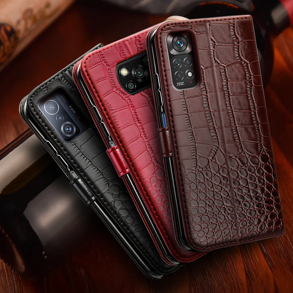 Premium Flip Leather Phone Case with Card Holder and Stand Feature
