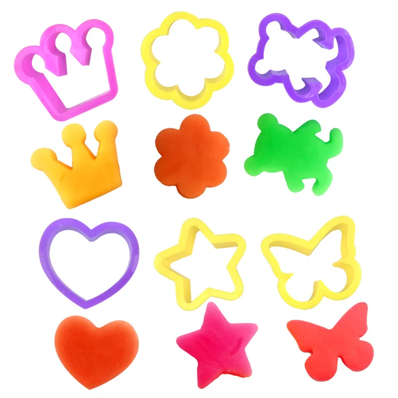 Play Dough Mold Tools For Toddlers Creative Noodles Maker Plate Knife Fork Shape Cutter Plasticine Clay Kitchen Kits Kids Toys 4