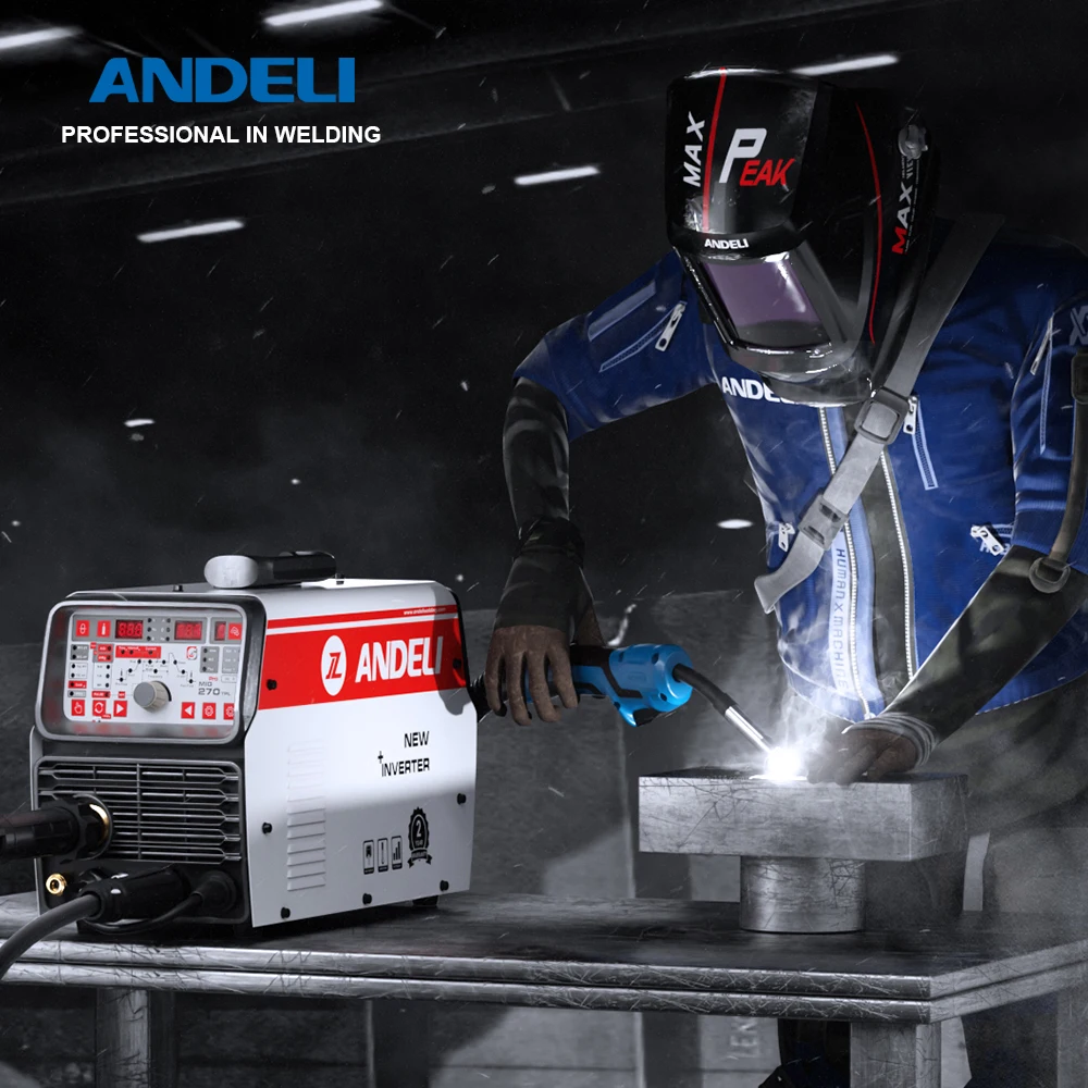 

ANDELI Semi-automatic Welding Machine MIG-270TPL PRO MIG Pulse TIG MMA COLD 5 in 1 Multi-Function Soldering Machine MIG Welder