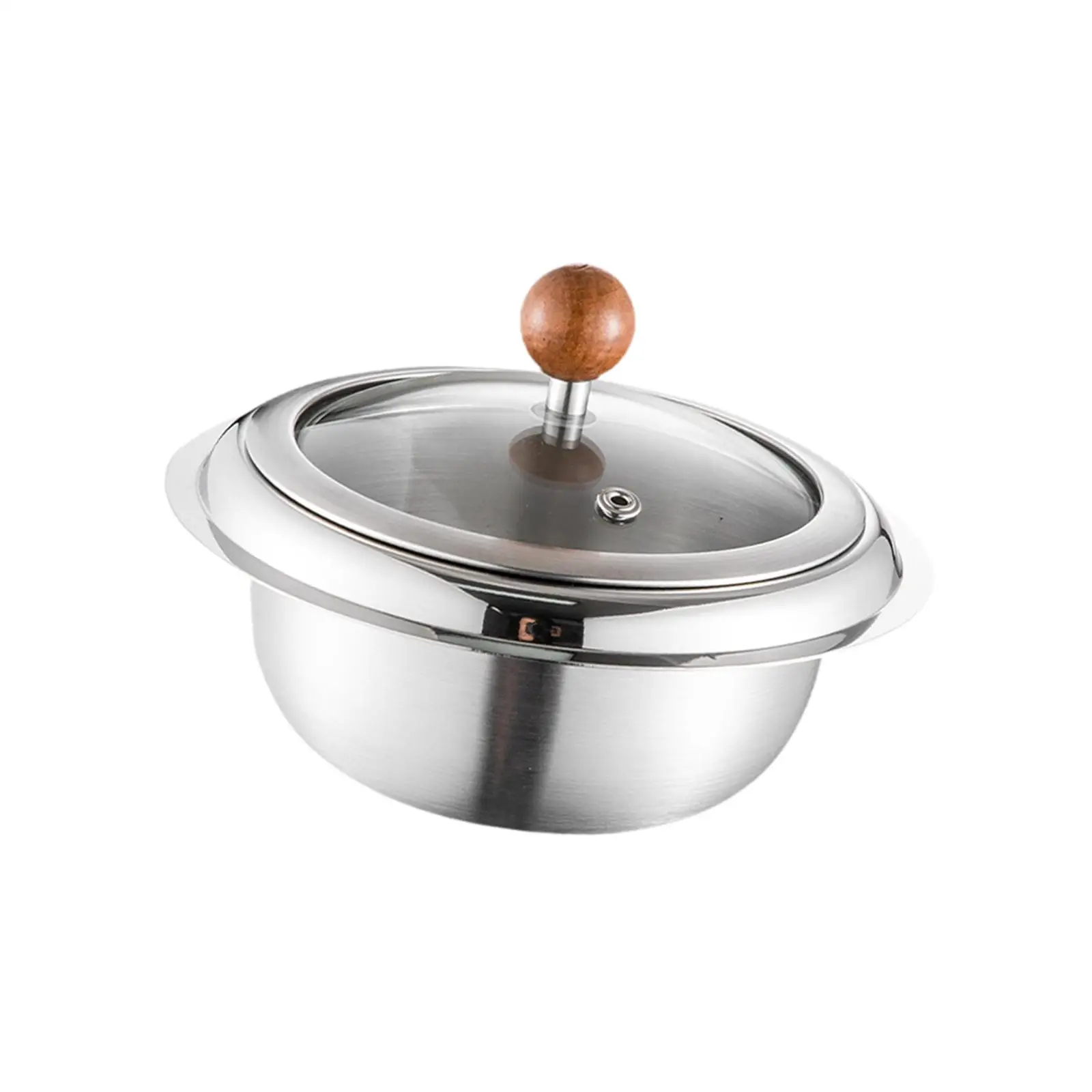 Stainless Steel Mixing Bowl Sturdy 1L Practical Kneading Bowl Serving Bowl for Kitchen Home Restaurant Cooking Meal Prepping