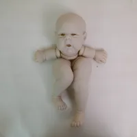 NPK 24inch Unfinished Reborn Doll Kit Limited Edition Gounchi with Cloth Body And Eyeballs DIY Doll Parts for Collectors 2