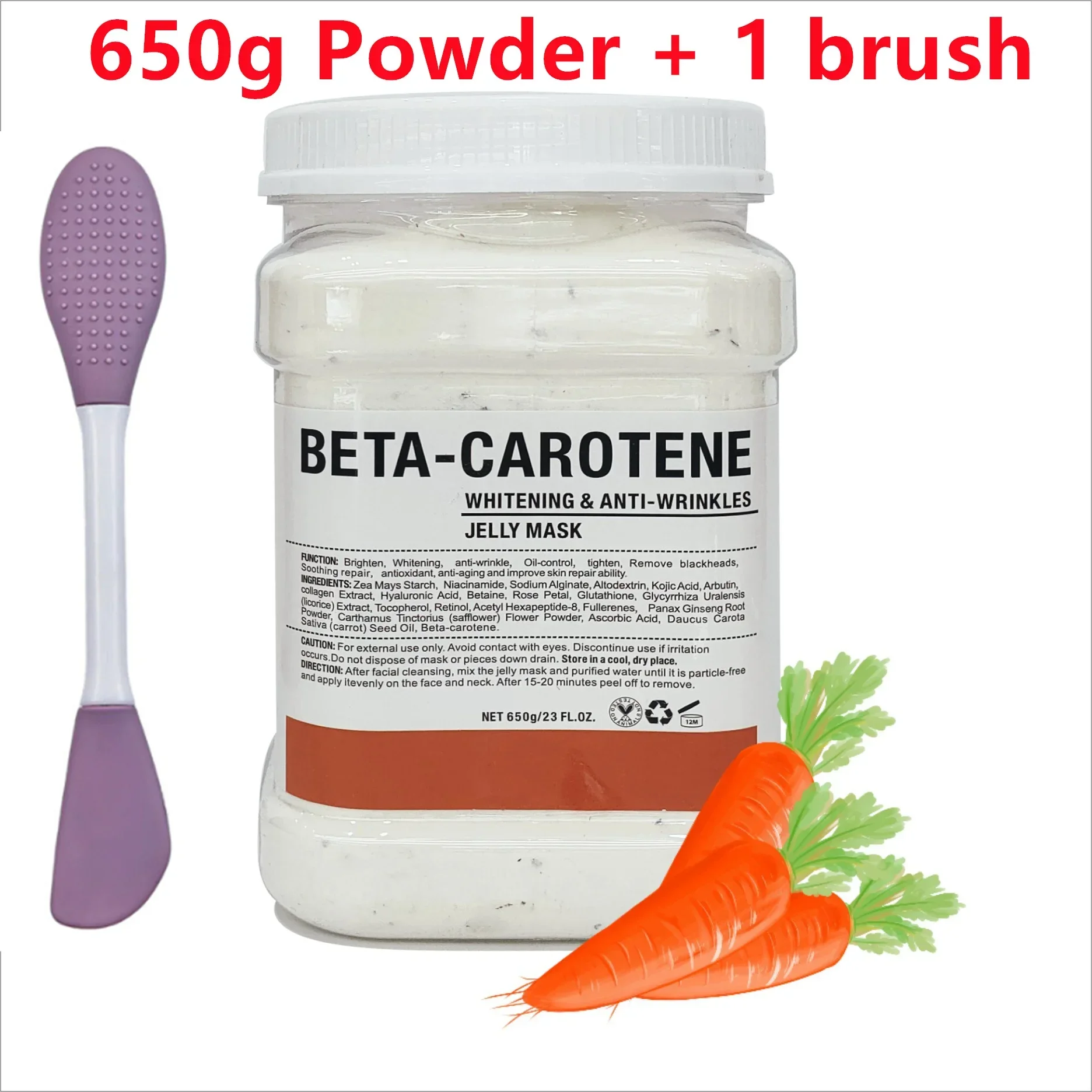Chamomile & Rose Hyaluronic Hydration Jelly Mask with Silicone Brush - 650g