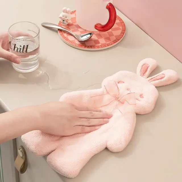 Kézi Törölközők Konyhai Fürdőszoba Törölköző Függő Gyors, Száraz, Abszorbens Mikroszálas Törülközők Fürdőszobához - Image 3