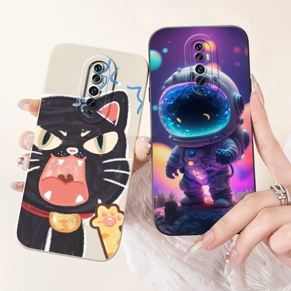 Cute Cartoon Soft Silicone Lens Protective Phone Case