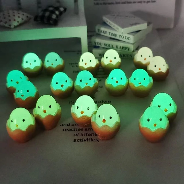 1/5/10 Db Mini Gyanta Fényes Csirke Dísz Rajzfilm Aranyos Autó Műszerfal Játékok Babák Figurák Otthoni Kerti Dekoráció Véletlenszerű Szín - Image 3