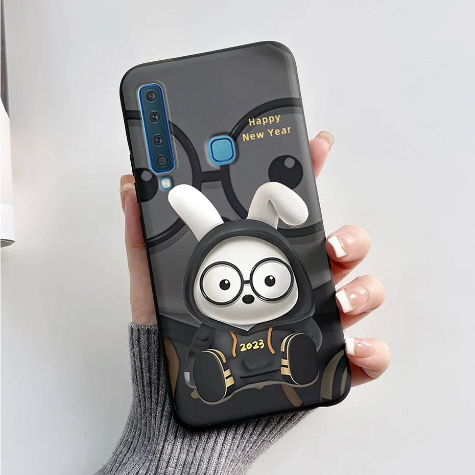 Stylish Painted Soft Silicone Shockproof Bumper Case for Samsung Galaxy A9 2018