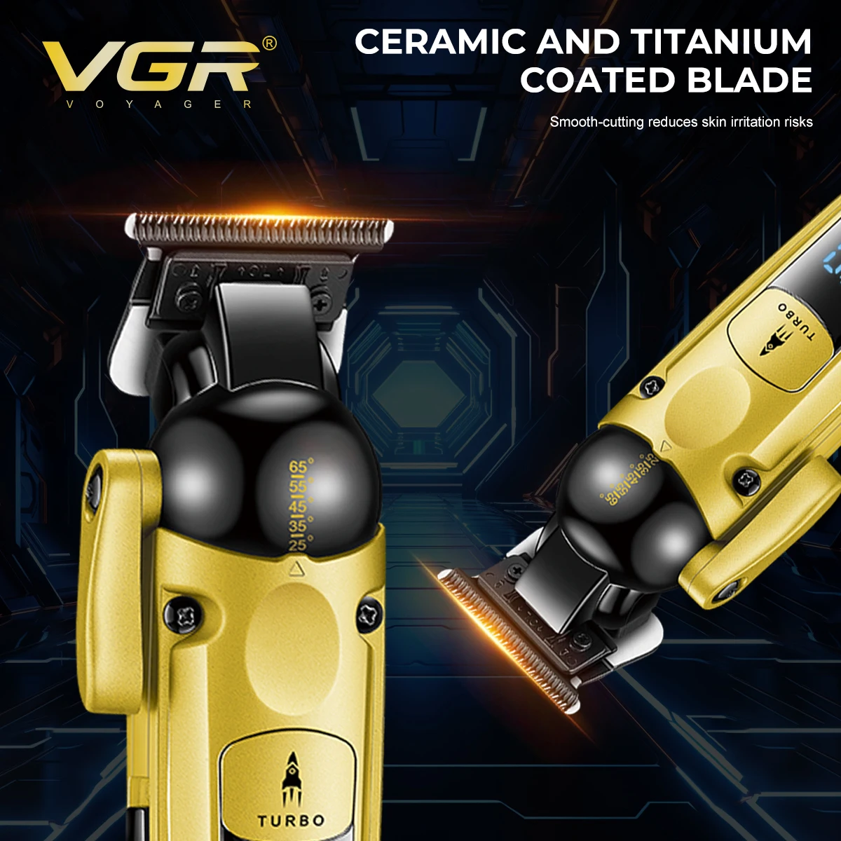 VGR الشعر المتقلب المهنية آلة قص الشعر قابلة للشحن...