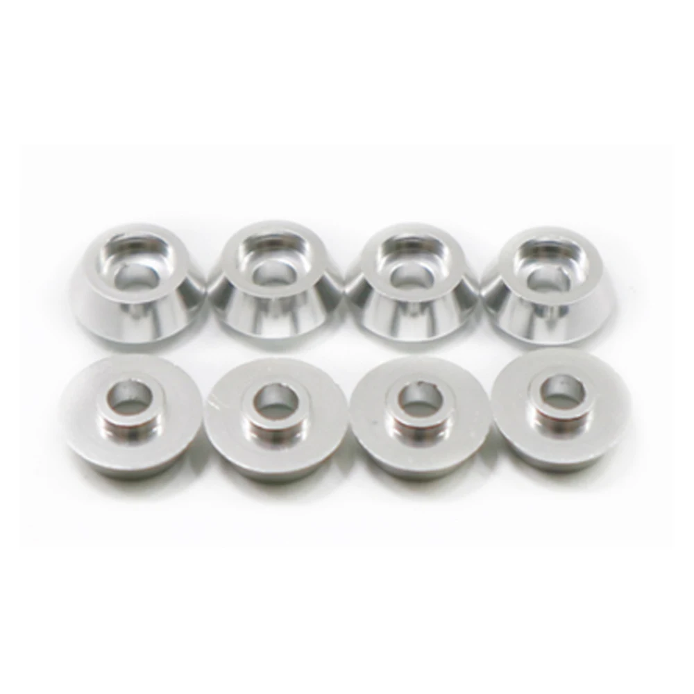 

8Pcs Metal Connecting Rod Screw Gasket Shim Washer Rest for WPL C14 C24 C34 C44 MN D90 D91 D99S RC Car,Silver