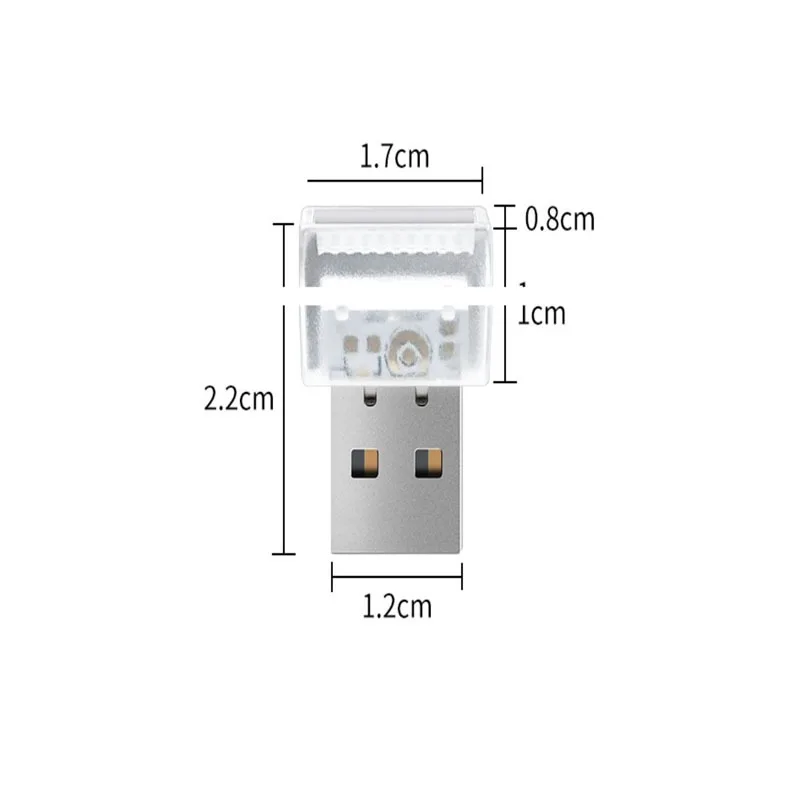 Universal Mini LED USB Car Interior Atmosphere Lights