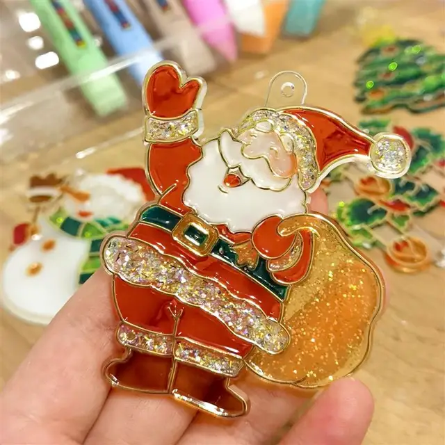 3D Magic Gum Paint Pen Polfes Természetesen Levegőn Szárított Gyermekek Diy Ablak Ólomüvegfestékek Kristályablak-Matricák Készítéséhez - Image 6